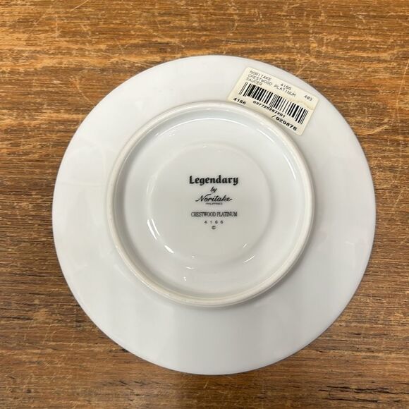 Noritake Crestwood Platinum Saucer. KK160 - Picture 2 of 2